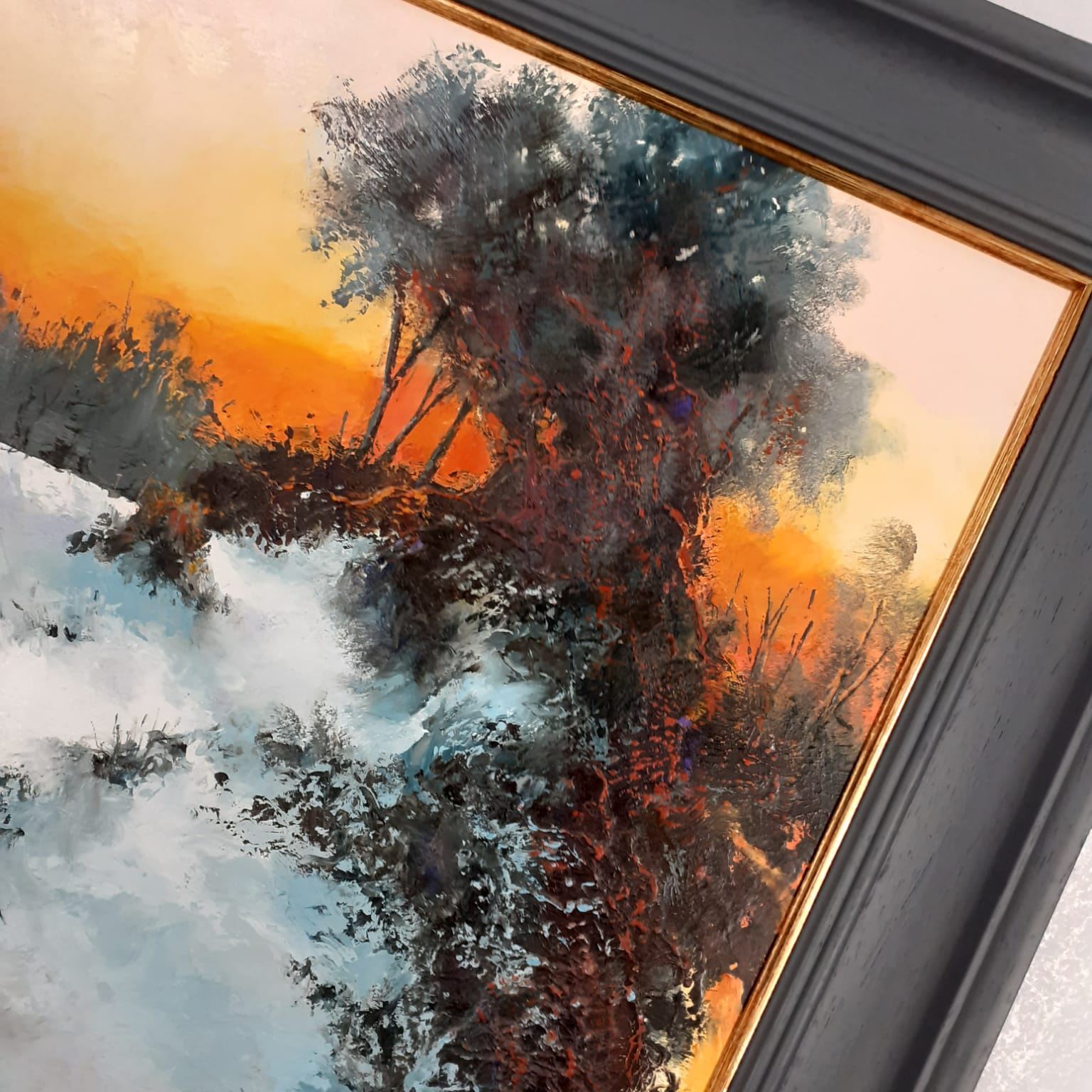 Ginny Whiting Framed Sunset Original